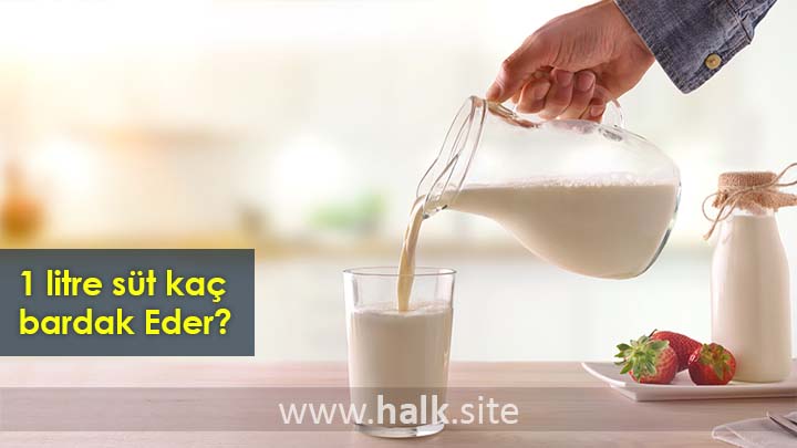 1 litre süt kaç bardak Eder? 500ml, 250ml Süt